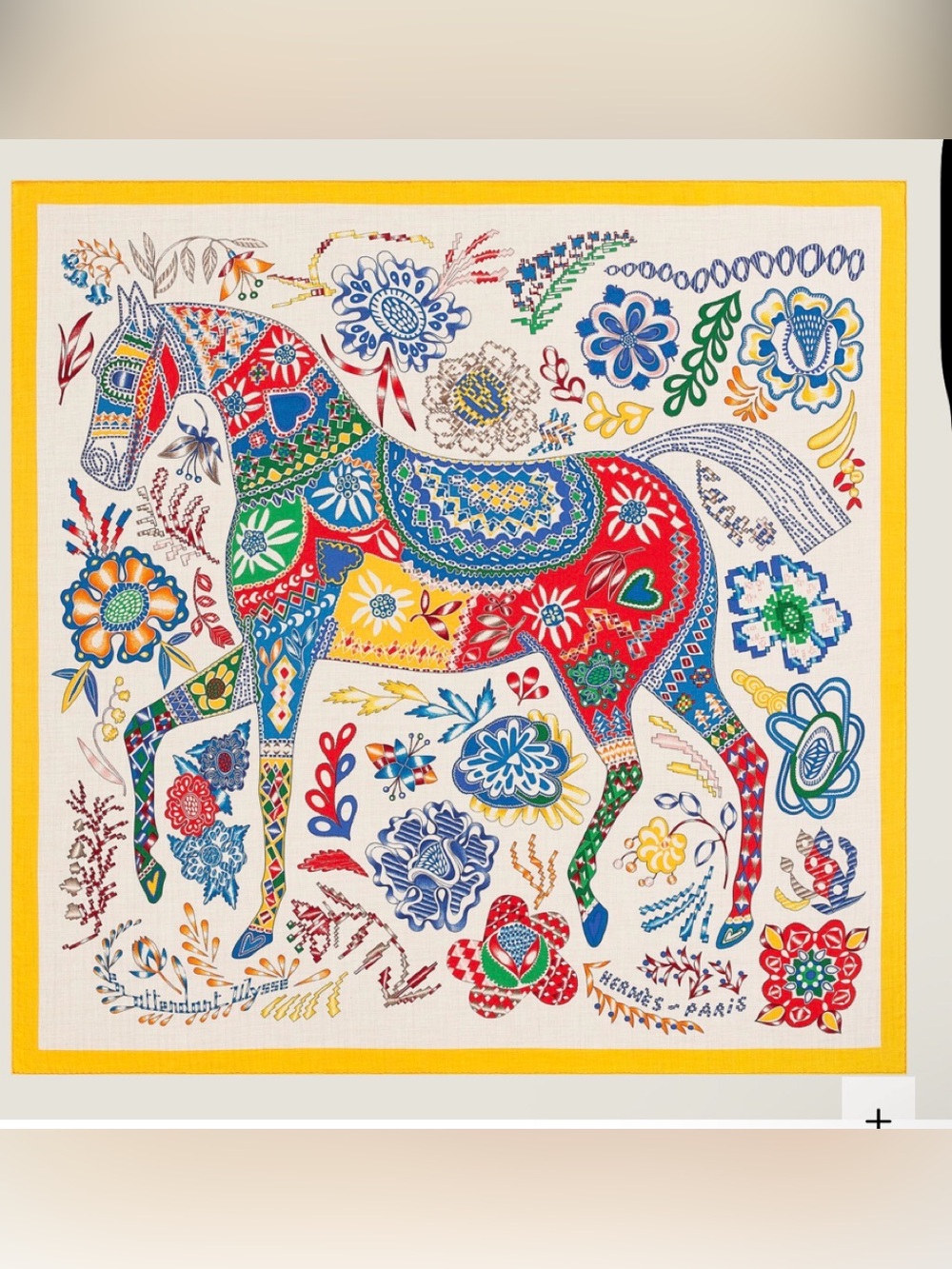 ISO - “En Attendant Ulysse” shawl in yellow